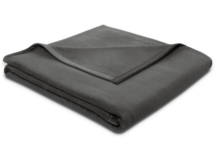 Wohndecke BIEDERLACK Cotton Sense , grau (schiefer), B:150cm L:200cm, Baumwolle, Wohndecken, Wohndecke, aus 100% Baumwolle
