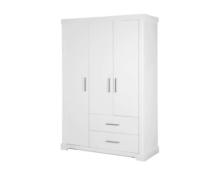 Roba Kleiderschrank Maxi, Weiß, 2 Schubladen, Rechteckig, 138.5x199x54.5 cm, Babymöbel & Kindermöbel, Babyzimmer, Babykleiderschränke