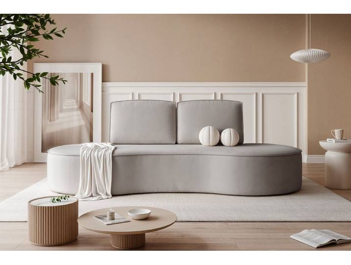 yourhouse24 Sofa Organische Design-Couch SOFIA (234 cm) – Zeitlose Eleganz, Seite universal