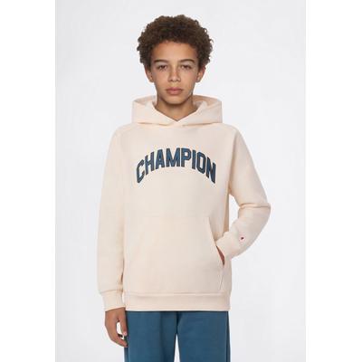 Kapuzensweatshirt CHAMPION "SPORTWEAR HOODIE Loose Fit", Jungen, Gr. L, beige (egt), Obermaterial: 70% Baumwolle, 30% Polyester, Sweatshirts, Loose-Fit-Passform, lässiger Schnitt, aus Baumwolle und Polyester