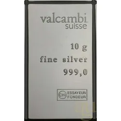 10 Gramm Silberbarren Valcambi