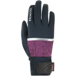 Roeckl Sports Vorbach Fahrradhandschuhe 9487 - black/amaranth 7.5