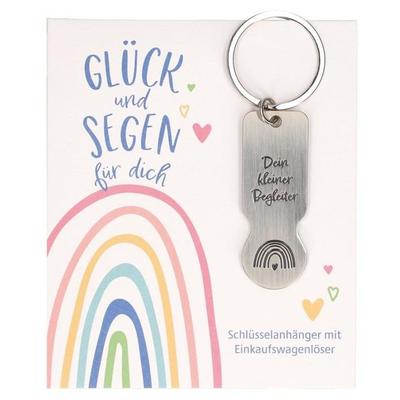 Schlüsselanhänger mit Einkaufswagenlöser Glück und Segen für dich