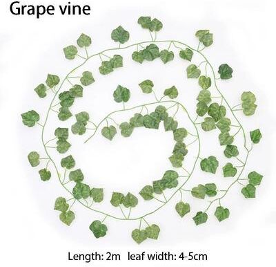 Uplifted Finds Artificial Ivy Leaves Garland   Hanging Vines For Outdoor & Indoor Greenery b 8m (4 String)