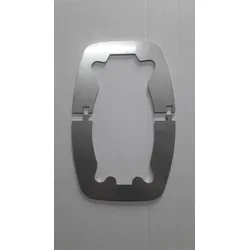 Mobil Safe Stechschutzplatte Türgriff Eurochassis ab 2006 Edelstahl silber