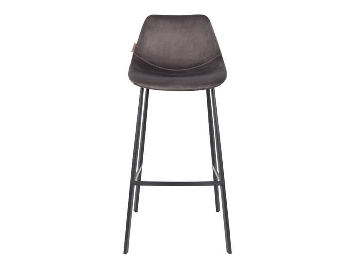 Barhocker Falvian 2er-Set – aus Samt in Grau - Grau - Luxusbetten24