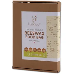 Yes Wrappy Bread & Veg Bag, Size L, 22 x 32 cm, Lunchbox, Mehrfarbig