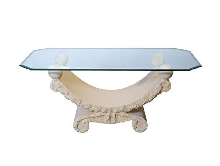 Antikes Wohndesign Couchtisch Wohnzimmertisch Glastisch