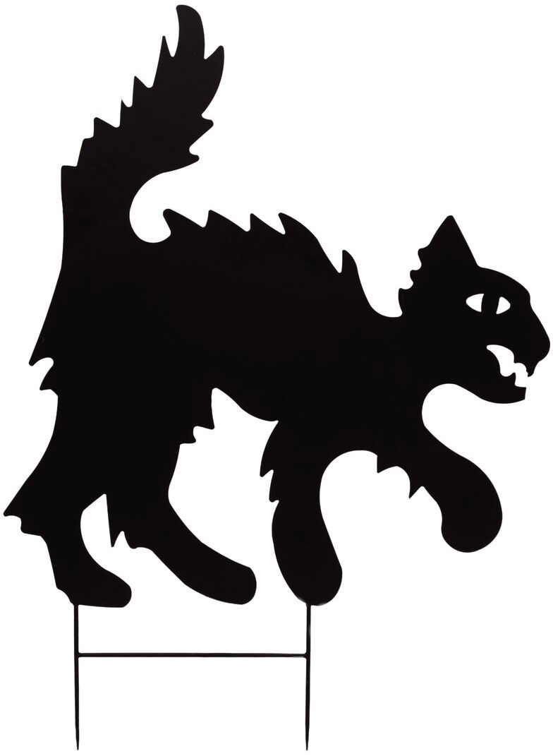 Europalms Silhouette Metall Katze, 67cm