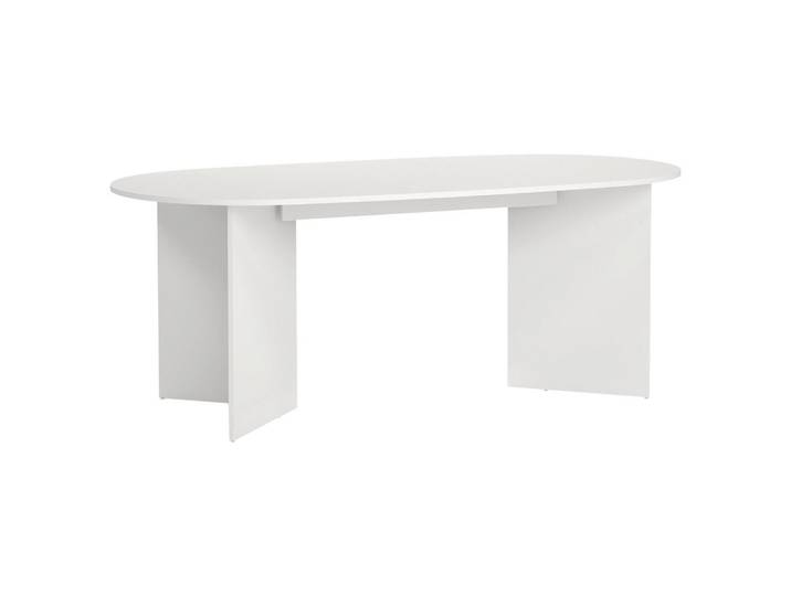 P & B Esstisch Family, Weiß, oval, eckig, 100x76x200 cm, FSC Mix, Made in Denmark, Esszimmer, Tische, Esstische, Esstische oval