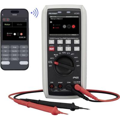 VOLTCRAFT VC915 Industrie-Multimeter TRMS LoZ CAT III 1000 V, CAT IV 1000 V Bluetooth® integrierte Magnethalterung transflektives Display