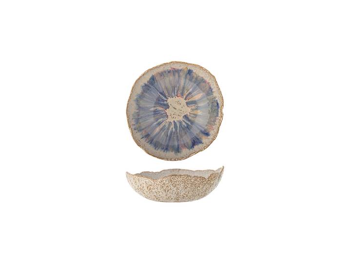 Bol D24xH8 cm en grès bleu Amalia