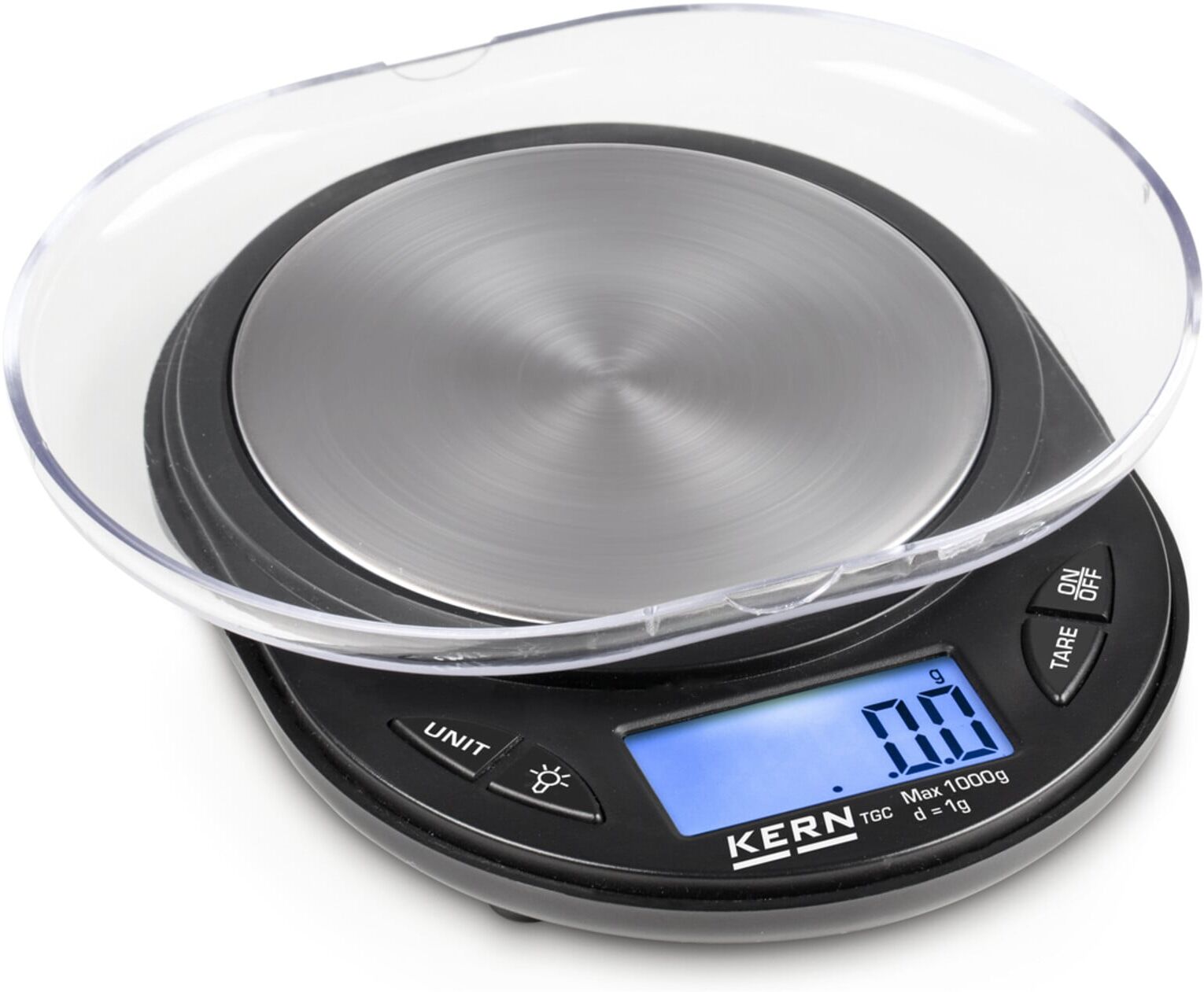 Kern Taschenwaage TGC 500-1S05, Wägebereich 500 g, Ablesbarkeit 0,1 g ; KERN & Sohn)