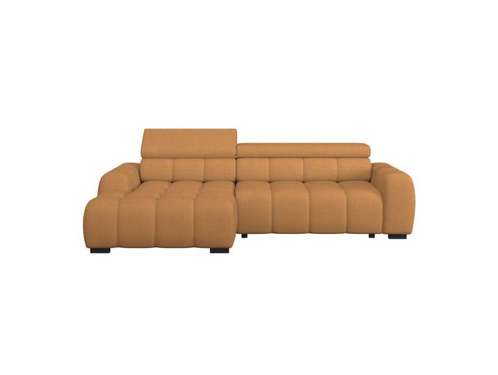 Livetastic Ecksofa, Rostfarben, Kunststoff, Ottomane links, L-Form, 285x168 cm, Stoffauswahl, Rücken echt, elektrischer Sitzvorzug, Wohnzimmer, Sofas & Couches, Wohnlandschaften, Ecksofas