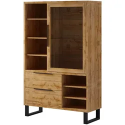 VITRINE Eden Holz und Metall