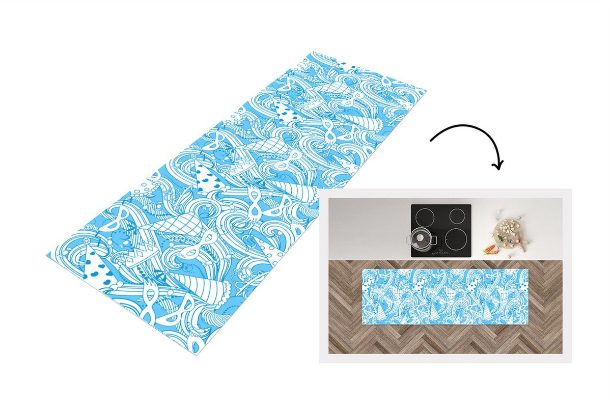 KitchenYeah Keukenloper van Vinyl, Rechthoekig