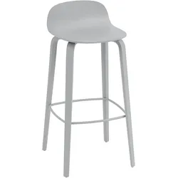 Muuto Visu Barhocker, höhe 75 cm, grau