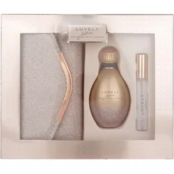 Sarah Jessica Parker, Beauty Geschenkset, Lovely You Eau de Parfum 100ml mit 10ml Rollerball und Rose Clutch Bag