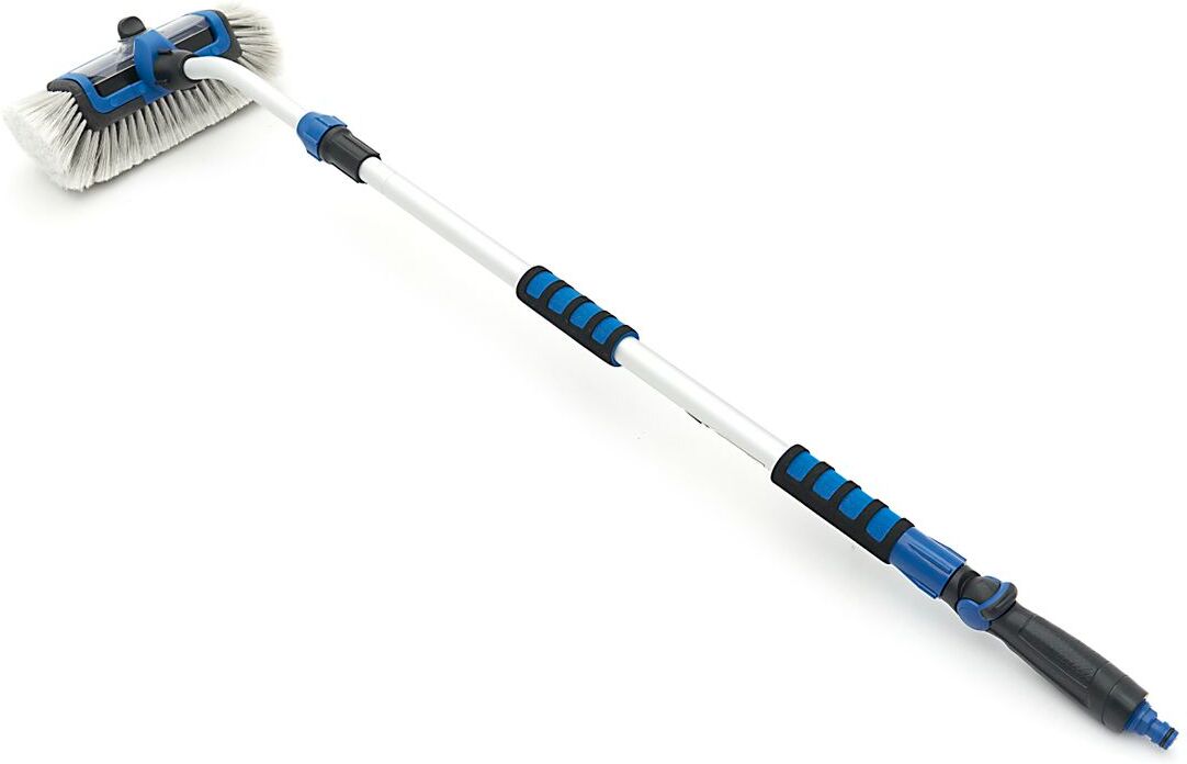 HBM Set per la pulizia dell'auto/set di spazzole con manico telescopico, 3 pezzi