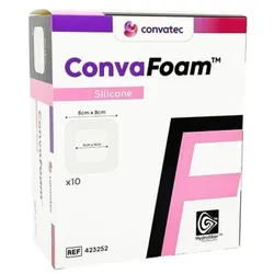 CONVAFOAM Silicone Verband 8x8 cm