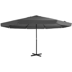vidaXL Sonnenschirm für den Außenbereich mit Aluminiummast 500 cm, Modell Atlas Panorama Horizon, Anthrazit