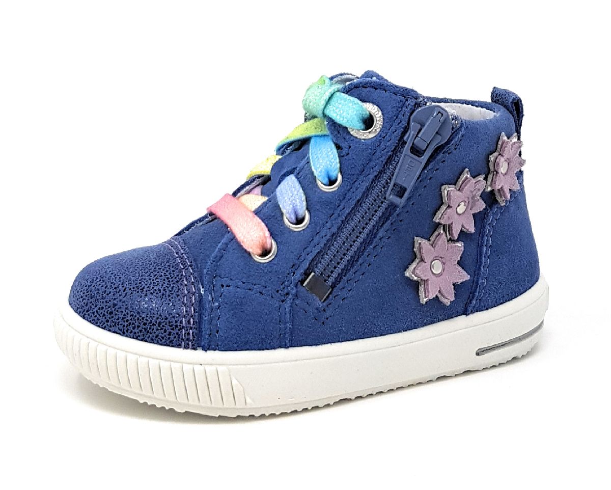 Superfit MOPPY Kinderschuhe Kleinkinder Lauflern Lauflernschuh Blau Freizeit, Schuhgröße:24 EU