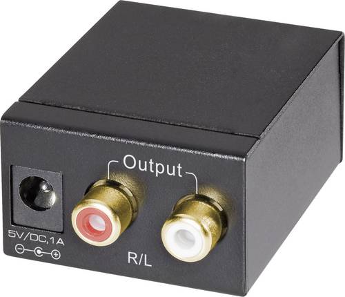 SpeaKa Professional AV Konverter [Toslink, Cinch-Digital - Cinch] SP-DAC-TKC