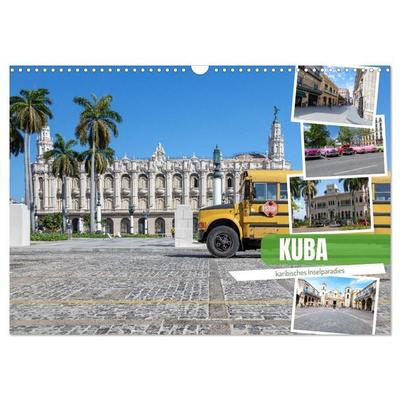 Kuba - karibisches Inselparadies (Wandkalender 2027 DIN A3 quer), CALVENDO Monatskalender