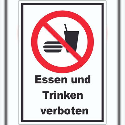 HB-Druck Trinken und verboten Aufkleber A7 (74x105mm)