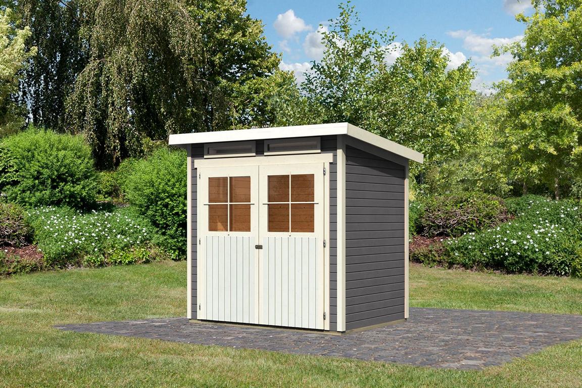 KARIBUHOLZT SH Glücksburg 2 t-grau 203x155x220 08430545