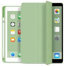 eSTUFF Seattle Pencil Case (Apple iPad 2017 (5. Gen), Apple iPad 2018 (6. Gen)), Tablet Hülle, Grün