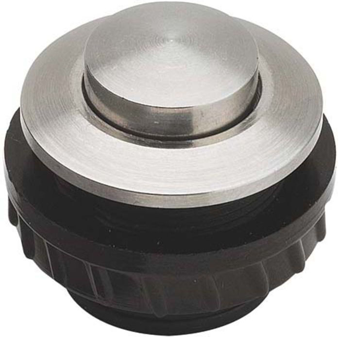 Grothe Klingeltaster rund 11,5mm Knopf V2A, Hülse V2A PROTACT 450 VA (62006)