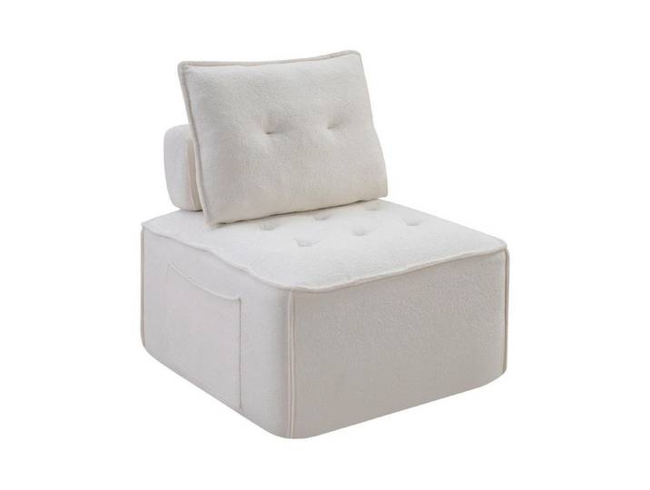 FELIXLEO Sitzsack Modular Cube Armless Sofa Stuhl Oversized Deep Sitz Boucle Lazy Floor (1 St)