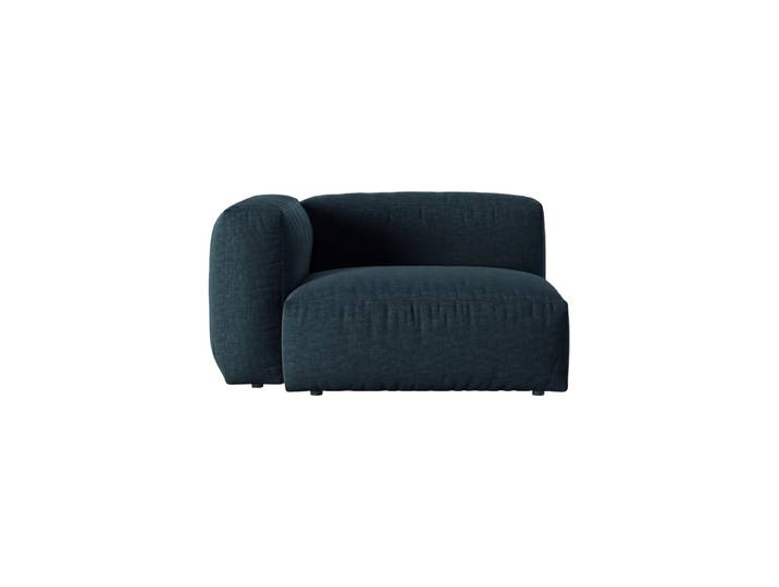 Modulares Seitenelement „Martina“ Strukturstoff Jeansblau Micadoni