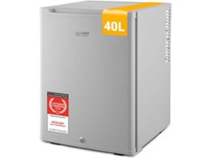 Mini réfrigérateur 40L silencieux TZS First Austria - Minibar pour camping bureau chambre & hôtel - Gris