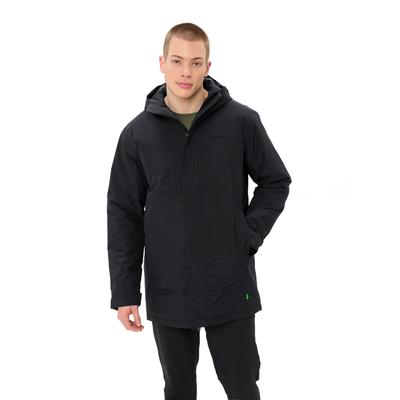 Wintermantel VAUDE "MEN'S ROSEMOOR PADDED PARKA", Herren, Gr. XL, schwarz, Obermaterial: 100% Polyester. Futter: 100% Polyester. Wattierung: 100% Polyester, Mäntel Wintermantel, mit durchgehender Isolierung, bis zu den Oberschenkeln, wasserdicht