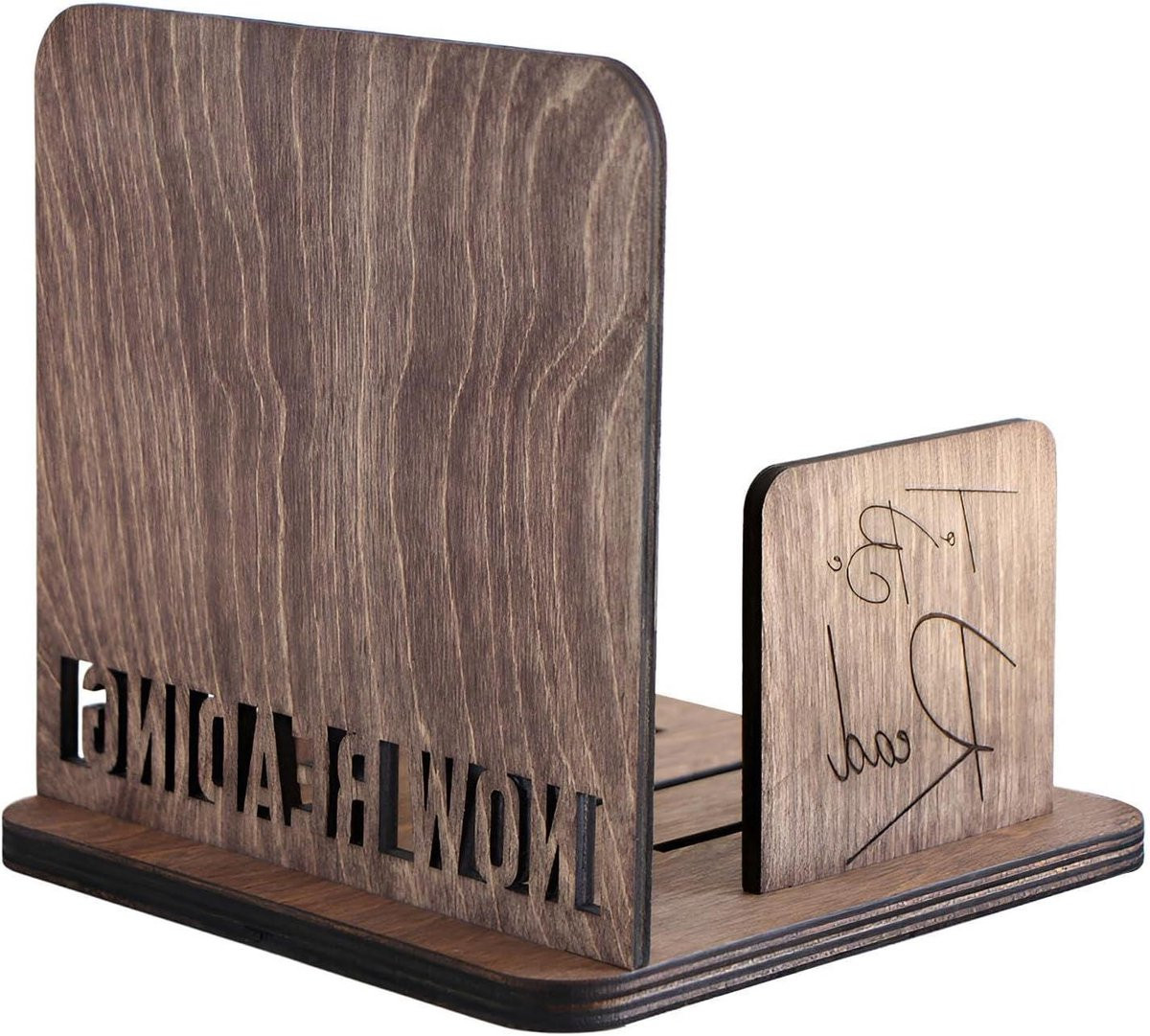 Kleine Boekenkast Bureaublad Organizer van Hout - 20 x 20 cm