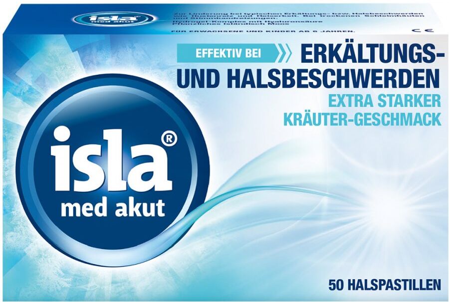 isla med akut Halspastillen bei Halsschmerzen und Erkältung