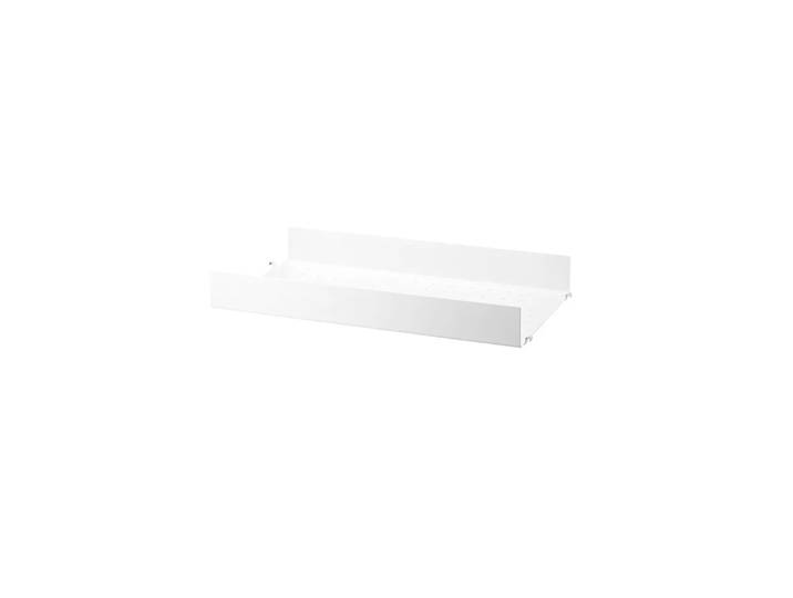 String Étagère en métal String blanc, 58x30 cm, bord haut