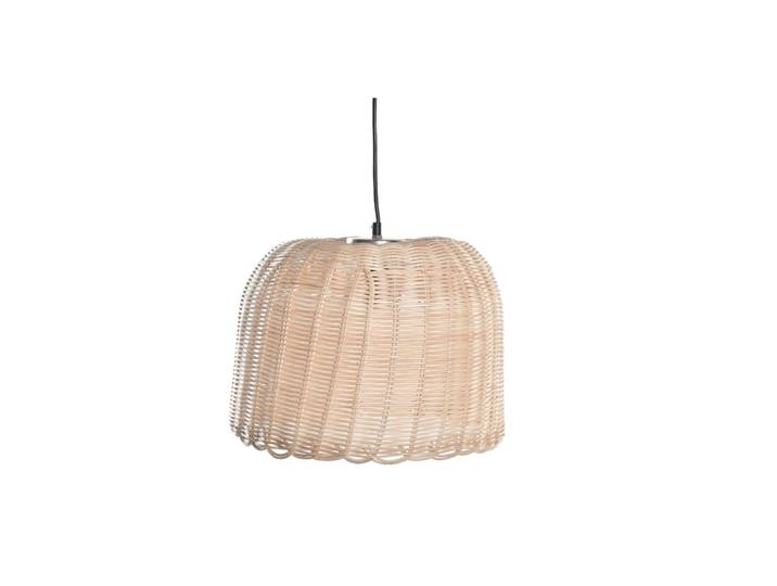 Plafonnier en rotin marron 39x39x30 cm