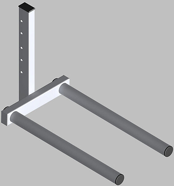 kaiserkraft Rollengabel, Gabellänge 500 mm, Rollen-Ø 40 mm
