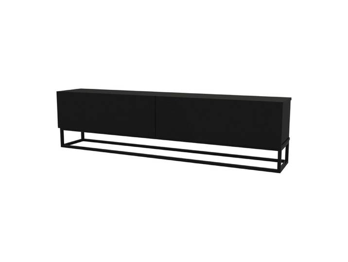 Meuble TV Nolven avec piètement long 180 x 32 x 47 cm noir