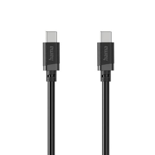 Hama USB-Ladekabel USB 2.0 USB-C Stecker 0.5m Schwarz 00201819