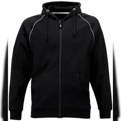 Job-Kleidung JOB Hoodie Sweatjacke BOCHOLT Schwarz 340g Neutral ohne Logo M