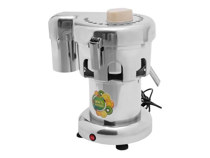 Elektrisch Entsafter Saftpresse Edelstahl Pressmaschine Obstpresse Saft Orange Juicer Saftpressen Elektrische Zitruspresse Mit Druckstange FüR Hause BüRo Reise Silber 2800R/Min 220V 370W