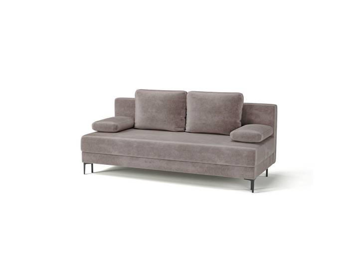 Mid.you Schlafsofa Leipzig, Taupe, 2-3-Sitzer, Füllung: Polyetherschaumkern, 200x78.5x88 cm, Made in EU, Wohnzimmer, Sofas & Couches, Schlafsofas, Schlafsofas mit Bettkasten
