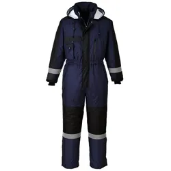 Portwest, Schutzanzug + Arbeitsoverall, Herren Winter Arbeitsoverall -40 °C Kälteschutz Blau S (S, 1x)