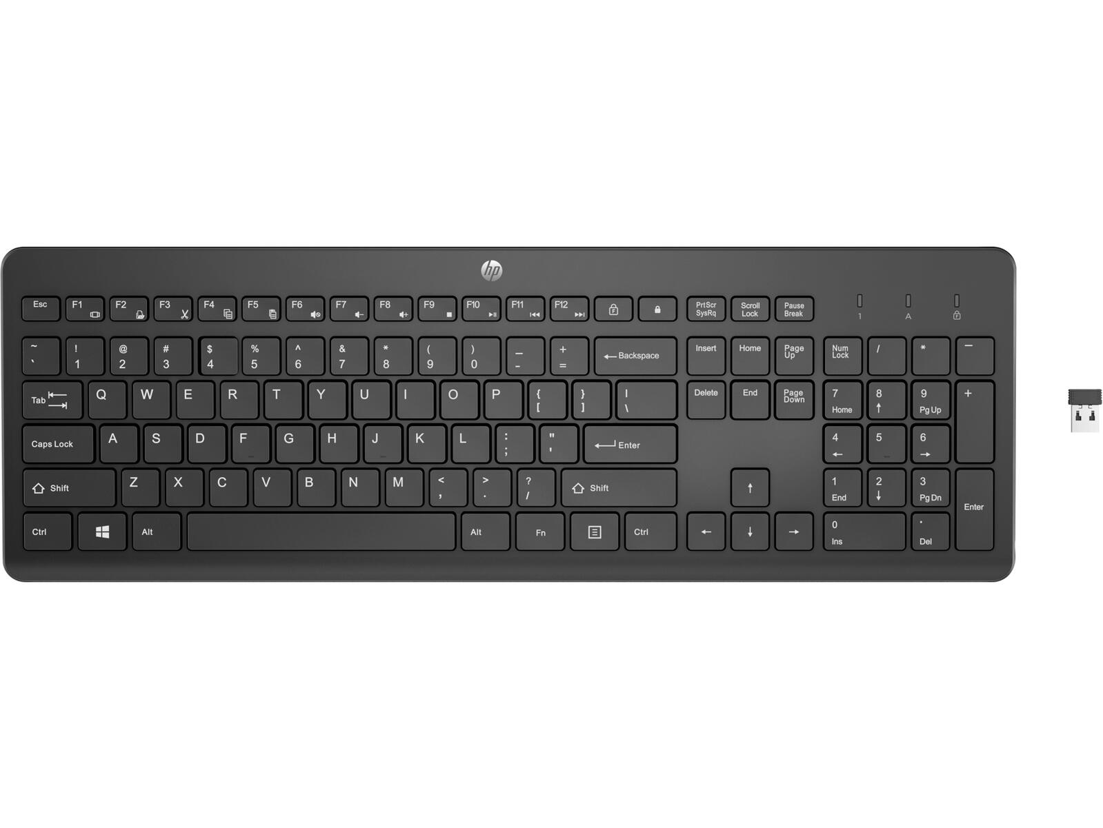 HP Inc. HP 230 Wireless Tastatur (kabellos, schwarz) 3L1E7AA#ABD