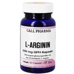L-ARGININ 500 mg GPH Kapseln 60 St