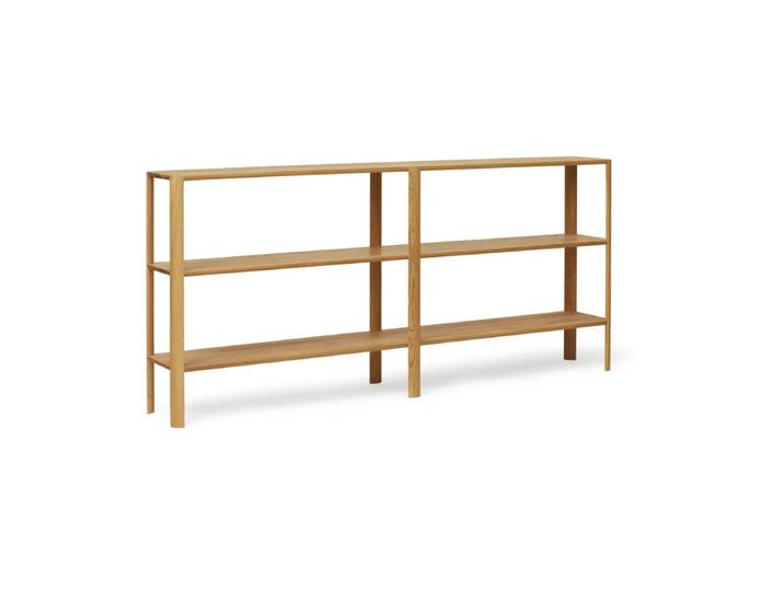 Form & Refine Leaf Regal 3 Ablagen 92x200 cm Eiche
